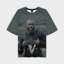 Мужская футболка oversize 3D Рагнар Лодброк
