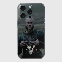 Чехол для iPhone 15 Pro Max силиконовый с защитой камеры Рагнар Лодброк