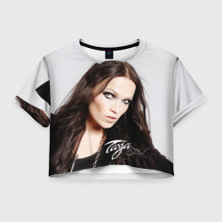 Женская футболка Crop-top 3D Tarja Turunen Nightwish