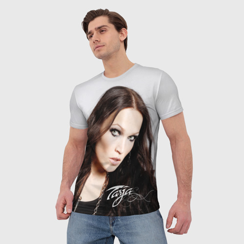 Мужская футболка 3D с принтом Tarja Turunen Nightwish, фото на моделе #1