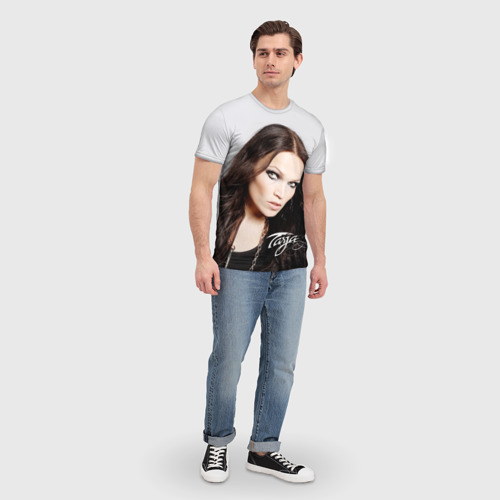 Мужская футболка 3D с принтом Tarja Turunen Nightwish, вид сбоку #3