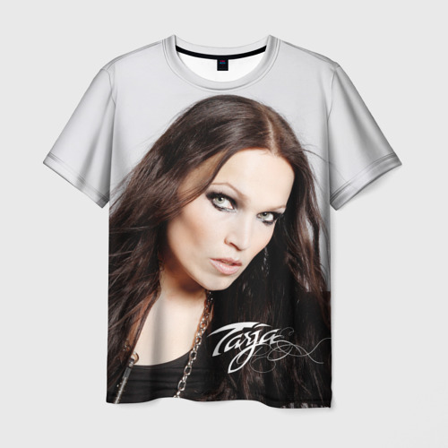 Мужская футболка 3D с принтом Tarja Turunen Nightwish, вид спереди #2