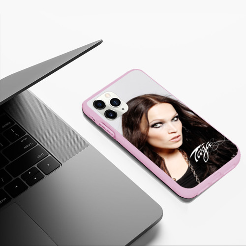 Чехол для iPhone 11 Pro Max матовый Tarja Turunen Nightwish, цвет розовый - фото 5