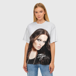 Женская футболка oversize 3D Tarja Turunen Nightwish - фото 2