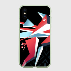 Чехол для iPhone XS Max матовый Cs:go - Point Disarray style 2 Буйство красок