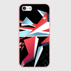 Чехол для iPhone 5/5S матовый Cs:go - Point Disarray style 2 Буйство красок