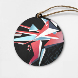 Деревянная игрушка круг Cs:go - Point Disarray style 2 Буйство красок