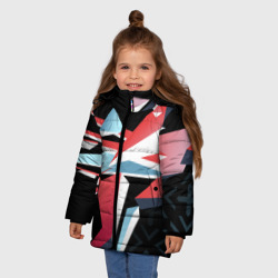 Зимняя куртка для девочек 3D Cs:go - Point Disarray style 2 Буйство красок - фото 2