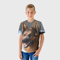 Детская футболка 3D Длинношерстная овчарка - фото 2