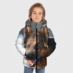 Зимняя куртка для мальчиков 3D Длинношерстная овчарка - фото 2