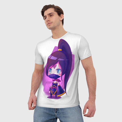 Мужская футболка 3D Templar Assassin Cute, цвет 3D печать - фото 3