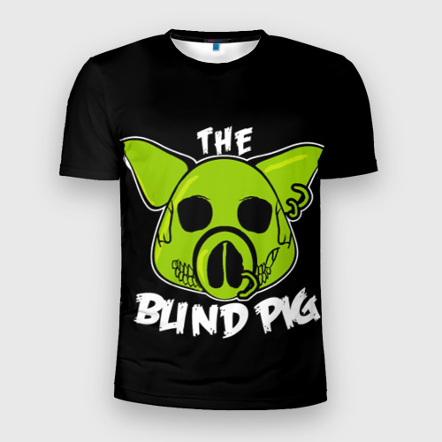 Мужская футболка 3D Slim Blind Pig, цвет 3D печать