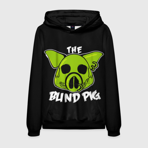 Мужская толстовка 3D Blind Pig, цвет черный