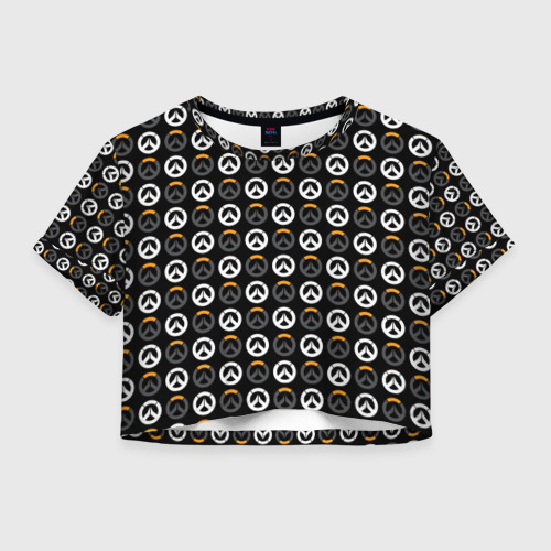 Женская футболка Crop-top 3D Overwatch Multi Logo (2) Фото 01 Женская футболка Crop-top 3D Overwatch Multi Logo (2) Фото 01