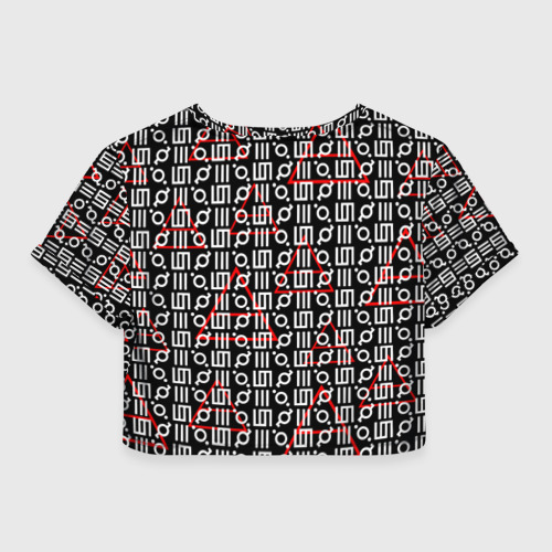 Женская футболка Crop-top 3D 30 Seconds to mars, цвет 3D печать - фото 2