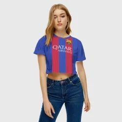 Женская футболка Crop-top 3D Месси форма