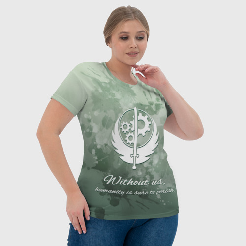 Женская футболка 3D Сила Братства Стали, цвет 3D печать - фото 6