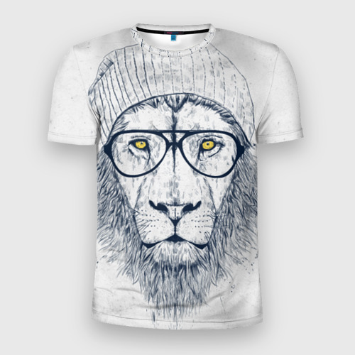 Мужская футболка 3D Slim Cool Lion, цвет 3D печать