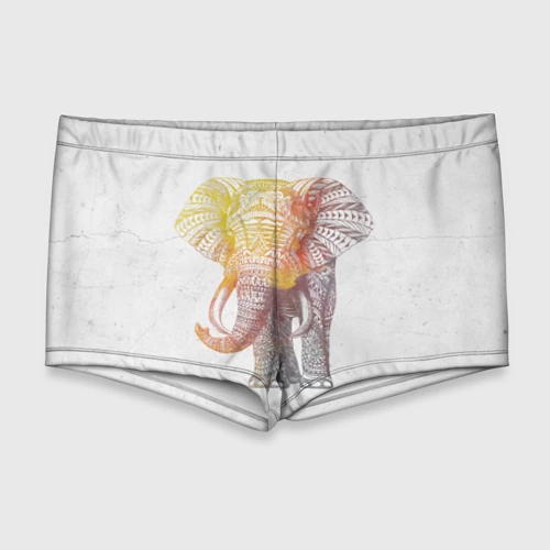 Мужские купальные плавки 3D Solar Elephant