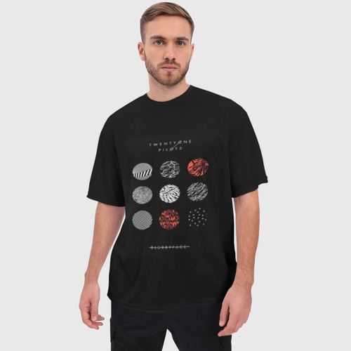 Мужская футболка oversize 3D Twenty one pilots, цвет 3D печать - фото 3