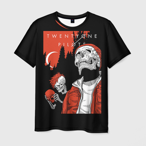 Мужская футболка 3D Twenty one pilots Фото 01 Мужская футболка 3D Twenty one pilots Фото 01