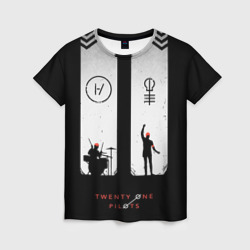 Женская футболка 3D Twenty one pilots