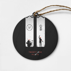 Деревянная игрушка круг Twenty one pilots