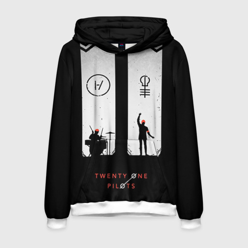 Мужская толстовка 3D Twenty one pilots, цвет белый