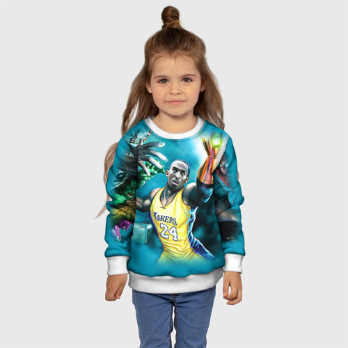 Детский свитшот 3D Kobe Bryant, цвет 3D печать - фото 7