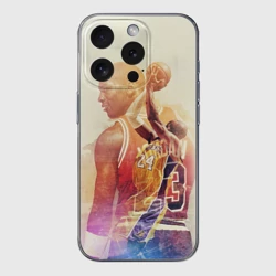 Чехол для iPhone 15 Pro Max силиконовый с защитой камеры Kobe Bryant
