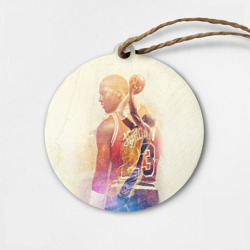 Деревянная игрушка круг Kobe Bryant