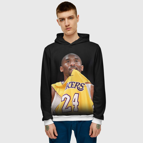 Мужская толстовка 3D Kobe Bryant, цвет белый - фото 3