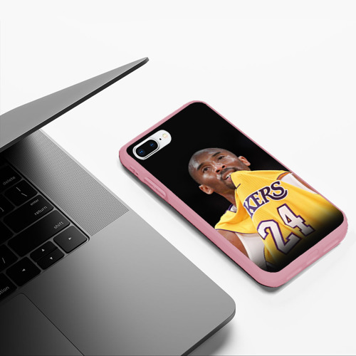 Чехол для iPhone 7Plus/8 Plus матовый Kobe Bryant, цвет баблгам - фото 5