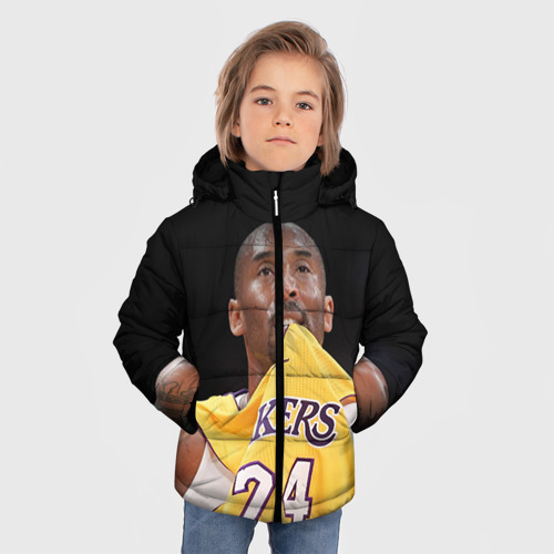 Зимняя куртка для мальчиков 3D Kobe Bryant, цвет черный - фото 3