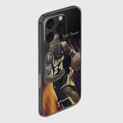 Чехол для iPhone 16 Pro силиконовый с защитой камеры Kobe Bryant - фото 2