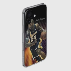 Чехол для iPhone 16 силиконовый с защитой камеры Kobe Bryant - фото 2