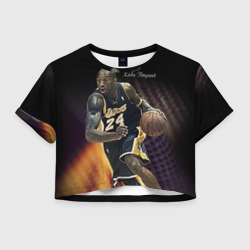 Женская футболка Crop-top 3D Kobe Bryant