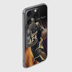 Чехол для iPhone 15 Pro Max силиконовый с защитой камеры Kobe Bryant - фото 2
