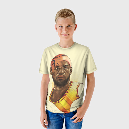 Детская футболка 3D LeBron James, цвет 3D печать - фото 3