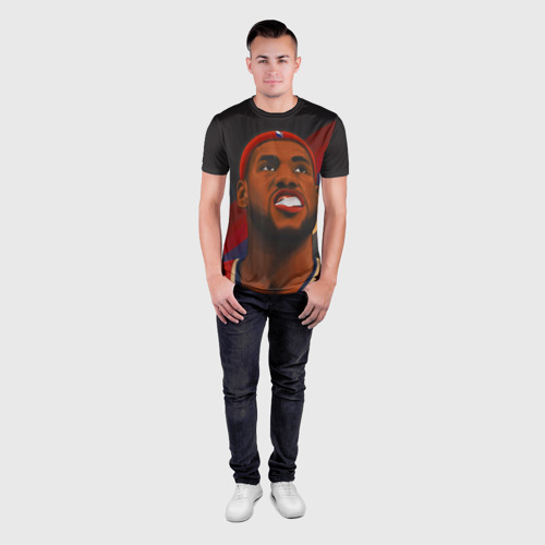 Мужская футболка 3D Slim Lebron James, цвет 3D печать - фото 4