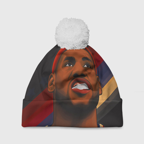 Шапка 3D c помпоном Lebron James