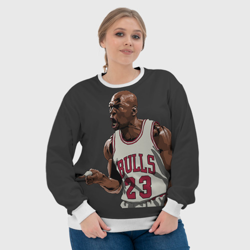 Женский свитшот 3D Michael Jordan, цвет 3D печать - фото 6