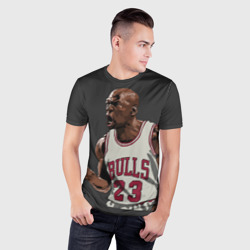 Мужская футболка 3D Slim Michael Jordan - фото 2