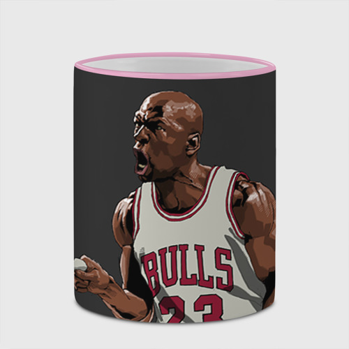 Кружка с полной запечаткой Michael Jordan, цвет Кант розовый - фото 4