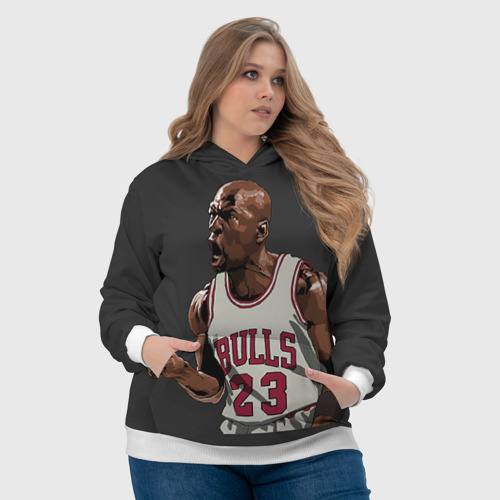 Женская толстовка 3D Michael Jordan, цвет 3D печать - фото 6