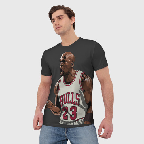 Мужская футболка 3D Michael Jordan, цвет 3D печать - фото 3