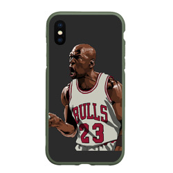 Чехол для iPhone XS Max матовый Michael Jordan