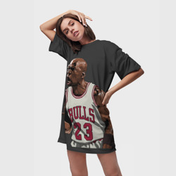 Платье-футболка 3D Michael Jordan - фото 2