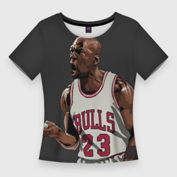 Женская футболка 3D Slim Michael Jordan