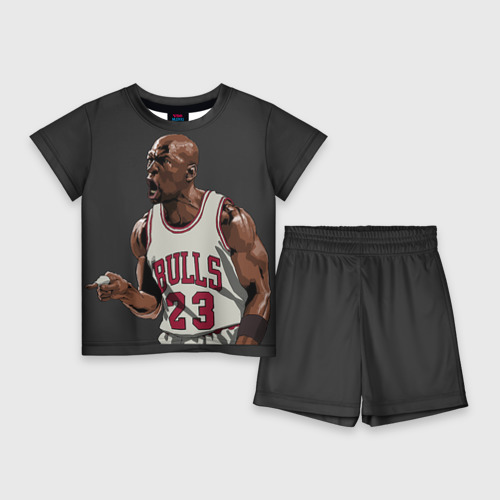 Детский костюм с шортами 3D Michael Jordan, цвет 3D печать